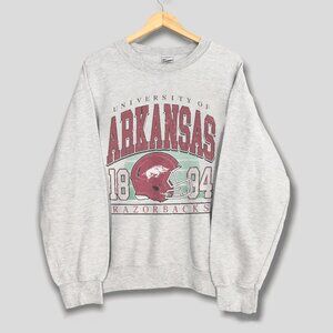 Vintage Arkansas Razorbacks Football Sweatshirt University of Arkansas Shirt Tee